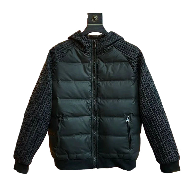 🖤Black Friday 50 % Rabatt 💥Gepolsterte Windjacke mit Kapuze für Herren