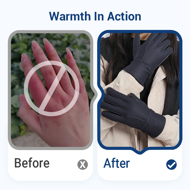 🧤Warme, weich gefütterte Handschuhe mit verlängerter Stulpe🔥