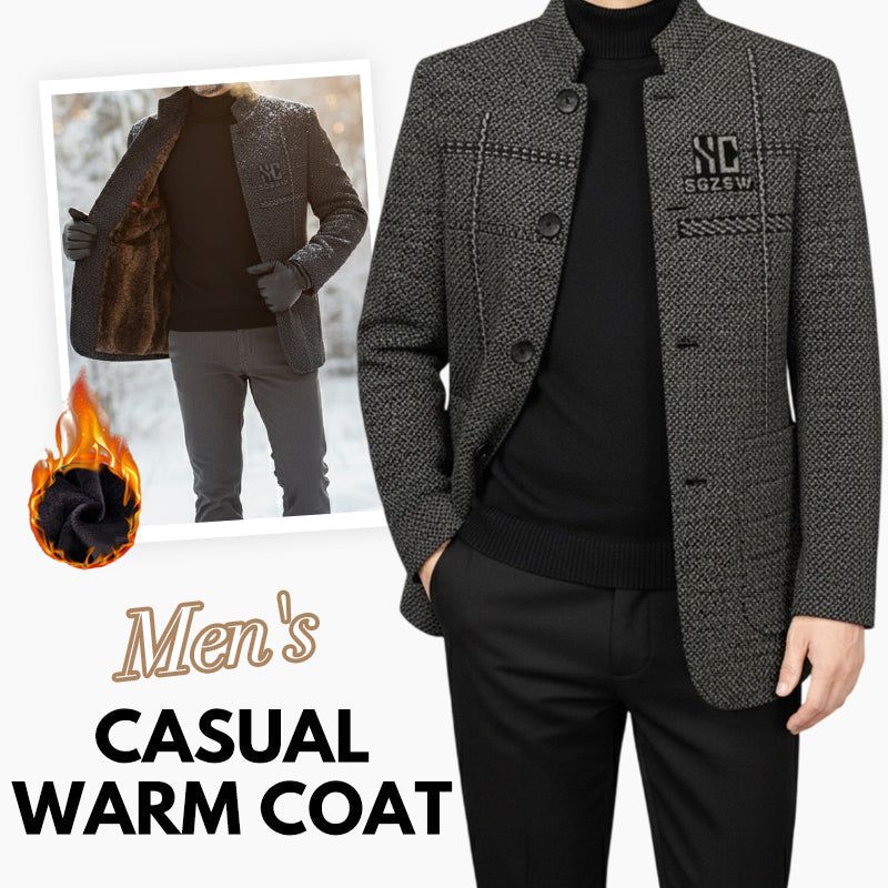 🧥 50% RABATT JETZT! 🔥 Lässiger Herren-Kurzmantel - Leicht & Wärmend, Perfekt für Herbst und Winter ❄️✨