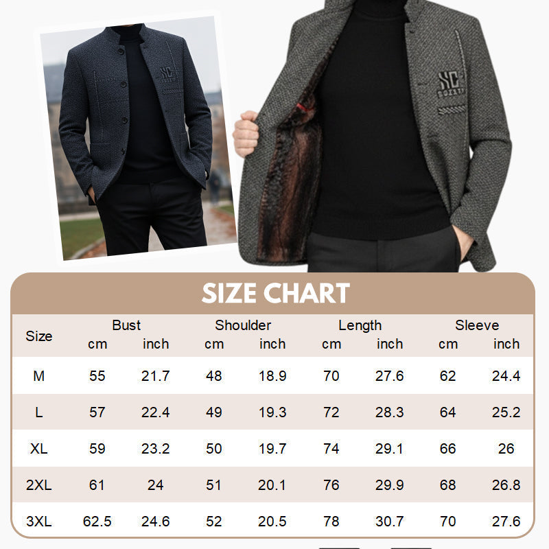 🧥 50% RABATT JETZT! 🔥 Lässiger Herren-Kurzmantel - Leicht & Wärmend, Perfekt für Herbst und Winter ❄️✨