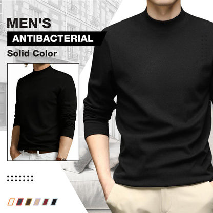 👔 Antibakterielles, einfarbiges Thermoshirt mit langen Ärmeln für Herren✨