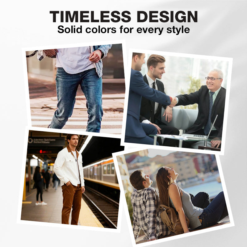 👔 Antibakterielles, einfarbiges Thermoshirt mit langen Ärmeln für Herren✨