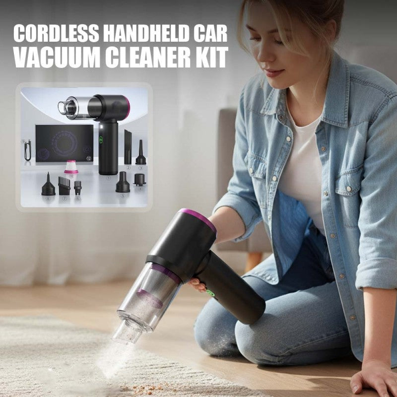 ⏳Begrenzte Zeit 50% Rabatt💥Kabelloses Handstaubsauger-Set für Autos