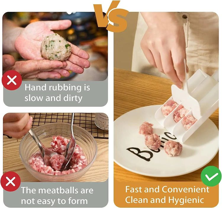 🎅Weihnachtsvorverkauf🎁🧑‍🍳Dreifach-Fleischbällchen-Maker🍝