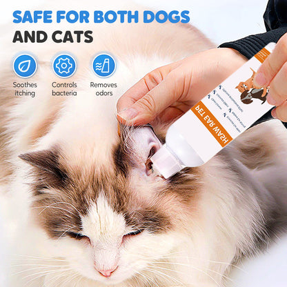 🐾 KAUFEN 2 ERHALTEN 3! ✨ Ohrenreiniger für Hunde & Katzen - Sanfte Formel mit Beruhigender Aloe zur Vorbeugung von Infektionen & Gerüchen 🌿👂