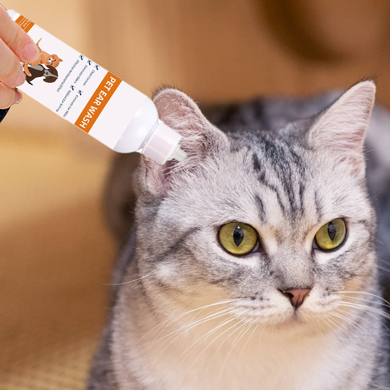 🐾 KAUFEN 2 ERHALTEN 3! ✨ Ohrenreiniger für Hunde & Katzen - Sanfte Formel mit Beruhigender Aloe zur Vorbeugung von Infektionen & Gerüchen 🌿👂