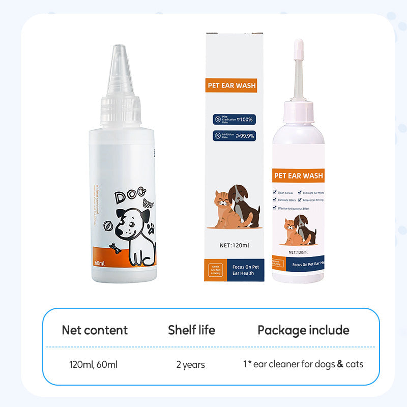🐾 KAUFEN 2 ERHALTEN 3! ✨ Ohrenreiniger für Hunde & Katzen - Sanfte Formel mit Beruhigender Aloe zur Vorbeugung von Infektionen & Gerüchen 🌿👂