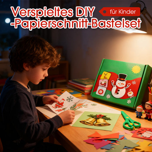 🔥Weihnachtsangebote 50 % Rabatt🎁Verspieltes DIY-Papierschnitt-Bastelset für Kinder
