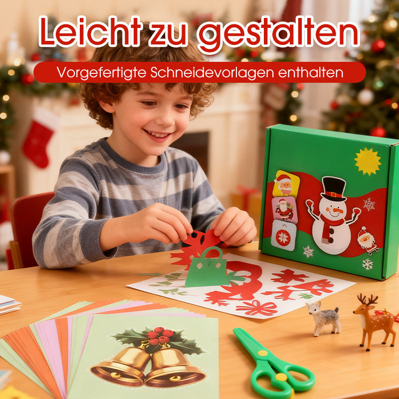 🔥Weihnachtsangebote 50 % Rabatt🎁Verspieltes DIY-Papierschnitt-Bastelset für Kinder