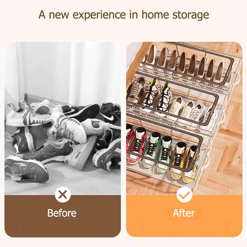 ✨Heißer Verkauf🌷PVC-Schuhaufbewahrungsbox - wasserdicht und faltbar✨