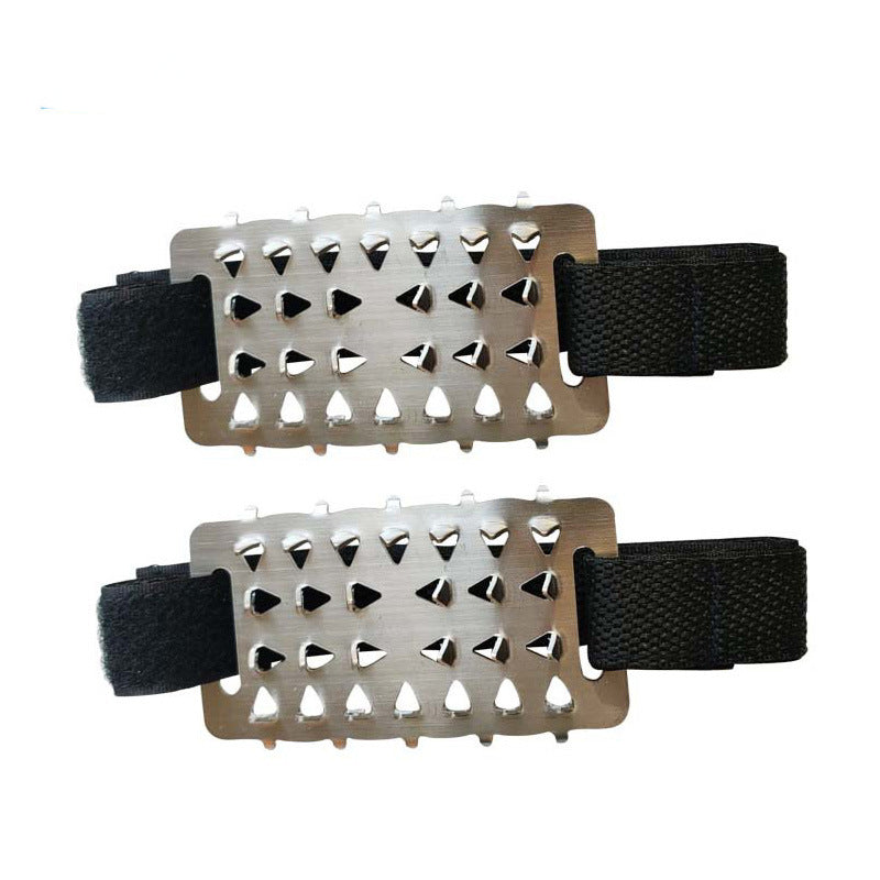 26-zähnige Eiskrallen für rutschfeste Überschuhspikes Bergsteigen, Schnee und Schlamm Rutschfeste Platten aus Edelstahl Schneekrallen aus Manganstahl