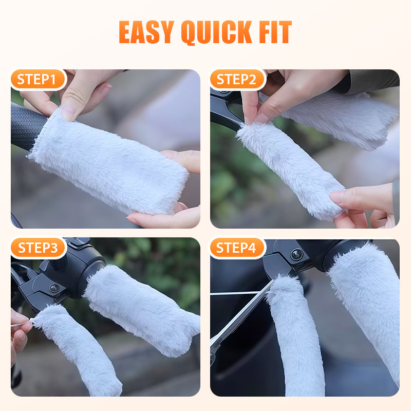 🔥Warm Fluffy Handlebar & Brake Lever Covers