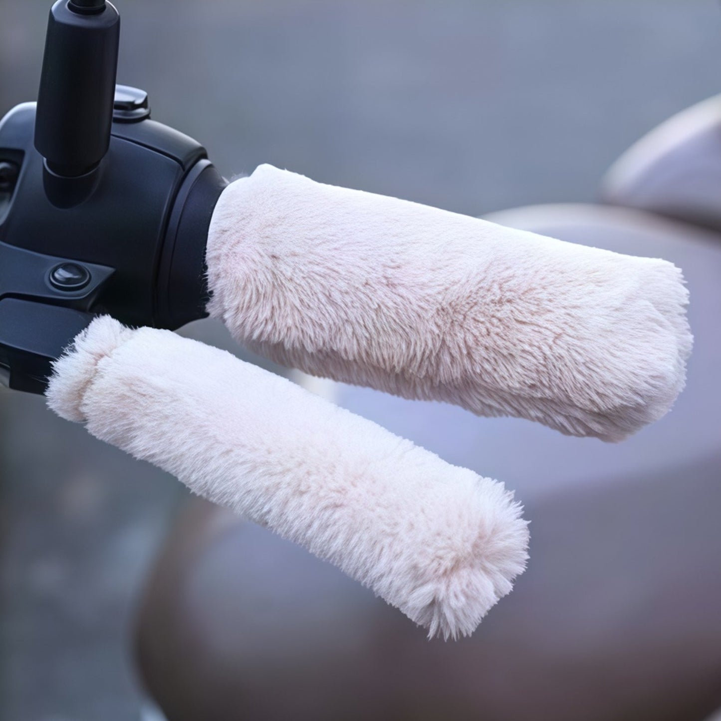 🔥Warm Fluffy Handlebar & Brake Lever Covers