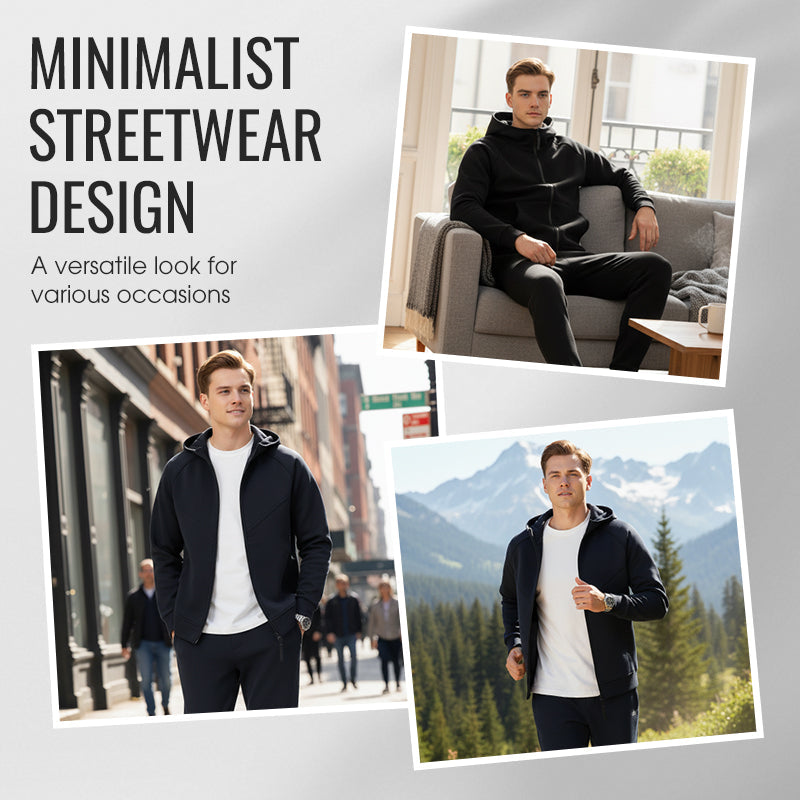 ✨Heißer Verkauf✨Herren-Trainingsanzug mit Kapuze und Reißverschluss