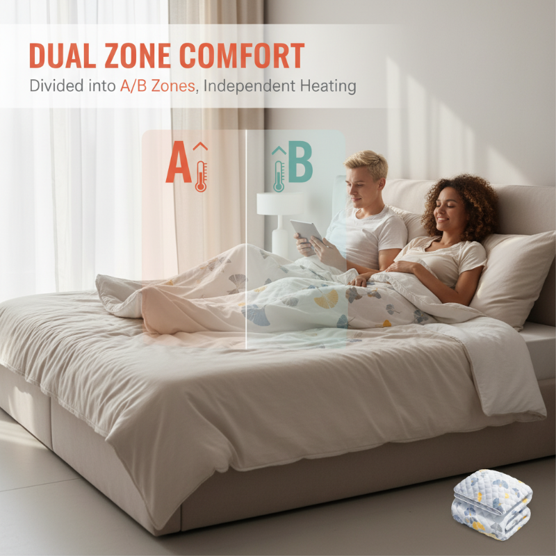 💥2025 Neues Upgrade⚡Beheizte Matratzenauflage mit intelligenter Temperaturregelung