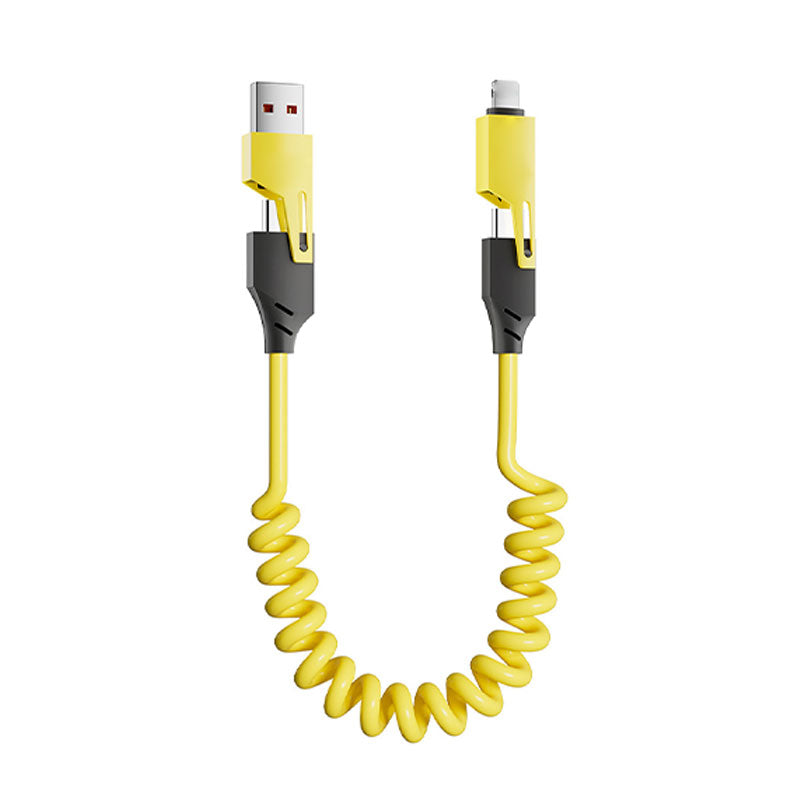 🔥Heißer Verkauf 50 % Rabatt🎁4-in-1-Ladekabel mit Spirale