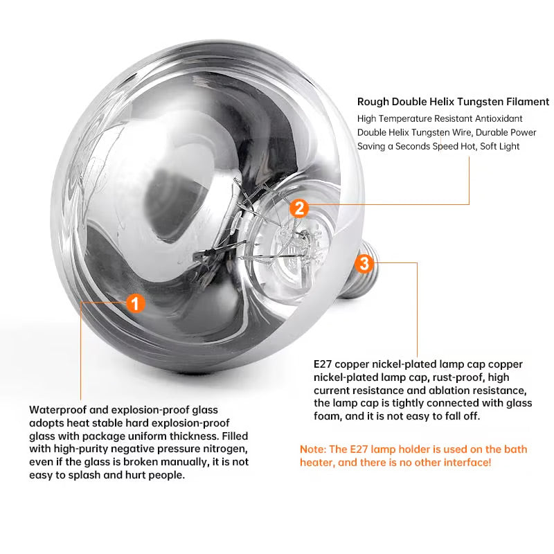 🔥Winter-Ausverkauf🔥275-W-Badezimmerheizlampe – unverzichtbar für Wärme im Winter