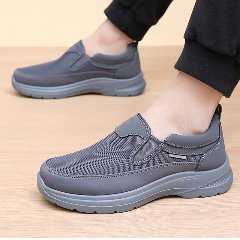 👟50% RABATT JETZT! ✨ Herren Atmungsaktive Slipper-Sneakers - Fußgewölbe Unterstützung mit Memory-Schaum Einlegesohlen für Ganzägigen Komfort 🏃‍♂️💨
