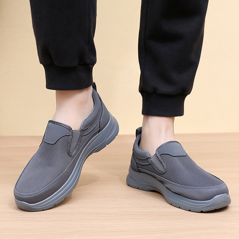 👟50% RABATT JETZT! ✨ Herren Atmungsaktive Slipper-Sneakers - Fußgewölbe Unterstützung mit Memory-Schaum Einlegesohlen für Ganzägigen Komfort 🏃‍♂️💨
