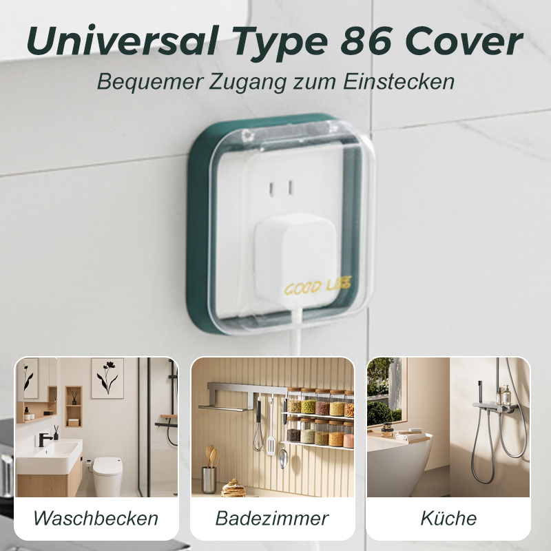 🔥 50 % RABATT! ✨Selbstklebende wasserdichte Steckdosenabdeckung