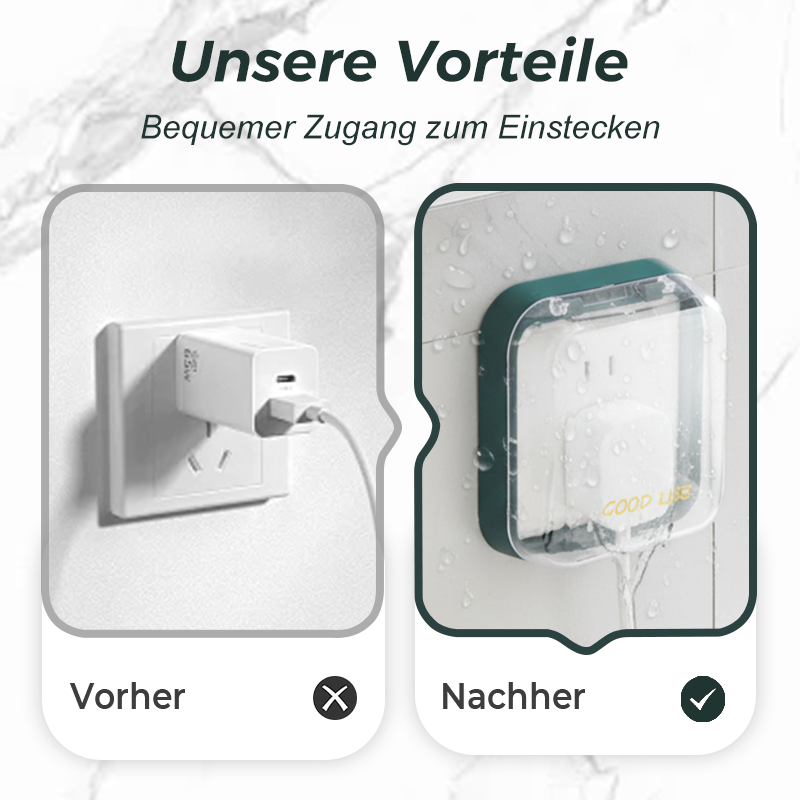 🔥 50 % RABATT! ✨Selbstklebende wasserdichte Steckdosenabdeckung