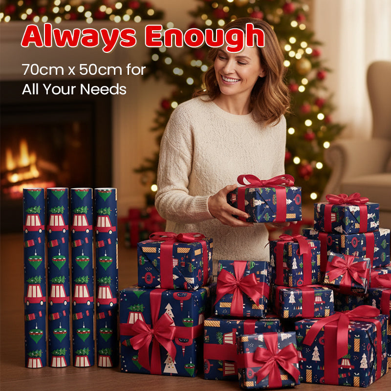🎄Weihnachtsverkauf🎁70 x 50 cm großer Weihnachtsgeschenkpapierbogen