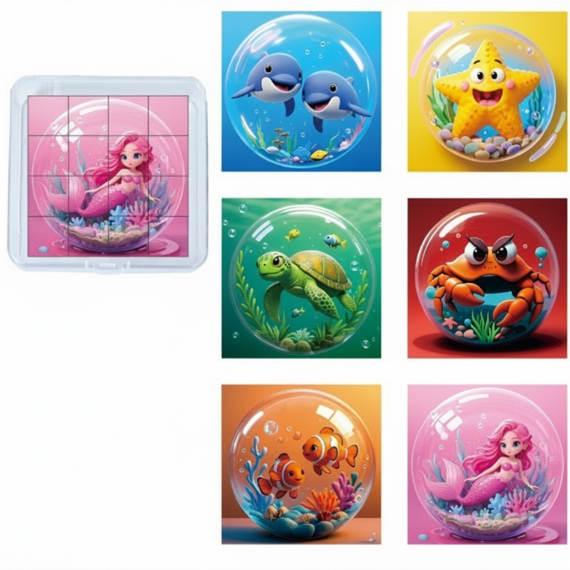 🖤❤️Black Friday SALE 50% OFF💥Magnetische 3D-Würfel-Puzzleblöcke für Kinder