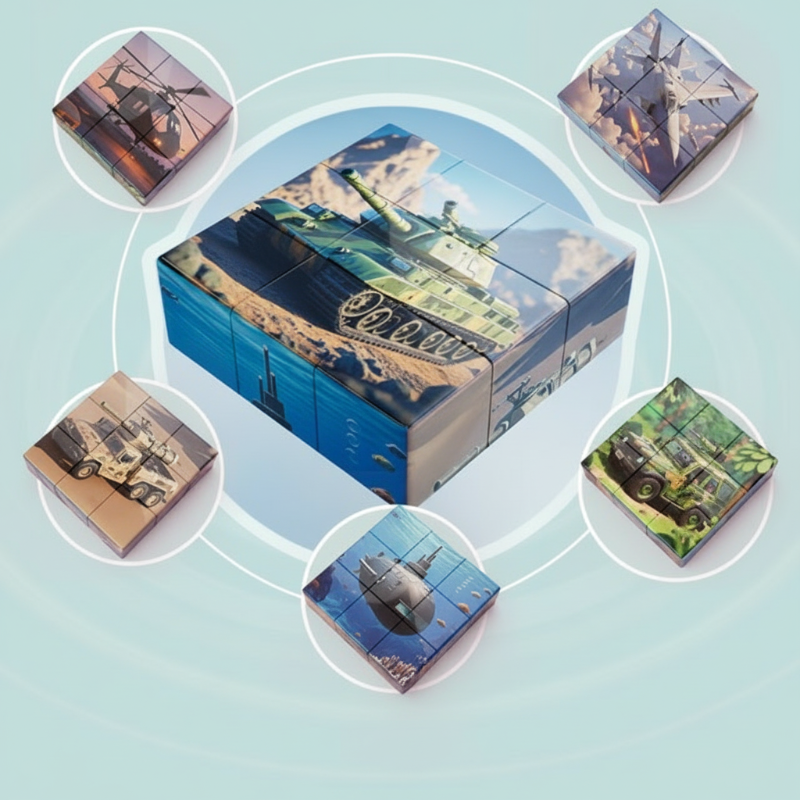 🖤❤️Black Friday SALE 50% OFF💥Magnetische 3D-Würfel-Puzzleblöcke für Kinder