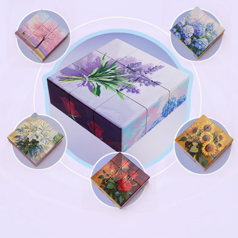 🖤❤️Black Friday SALE 50% OFF💥Magnetische 3D-Würfel-Puzzleblöcke für Kinder