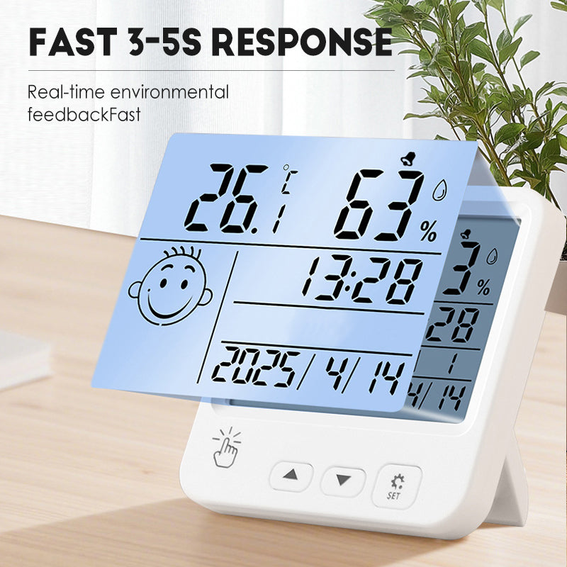 🔥2025 WINTER-SALE🔥Intelligentes digitales Tisch-Hygrometer-Thermometer