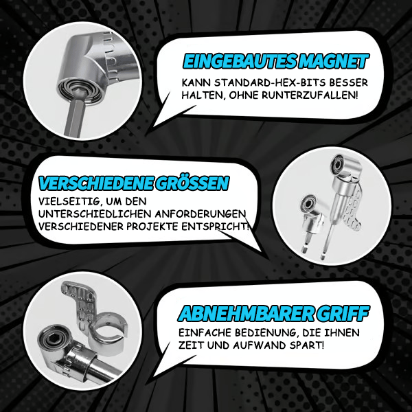 🔥HEISSER VERKAUF 50% RABATT🔥🔧105-Grad-Rechtswinkeldrilladapter