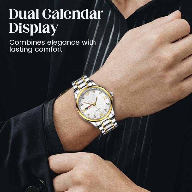 🔥Weihnachts-Sonderangebot: 50 % Rabatt!!!🔥Zweifarbige wasserdichte Leuchtuhr für Herren