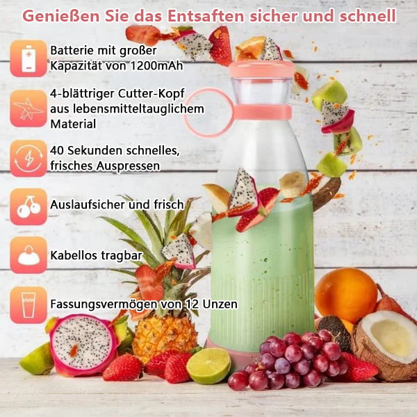 🔥Heißer Verkauf – 50% Rabatt – Tragbarer Frischsaftmixer 🌟
