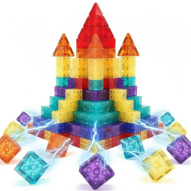 Magnetisches Bauklötzchen-Set für Kinder