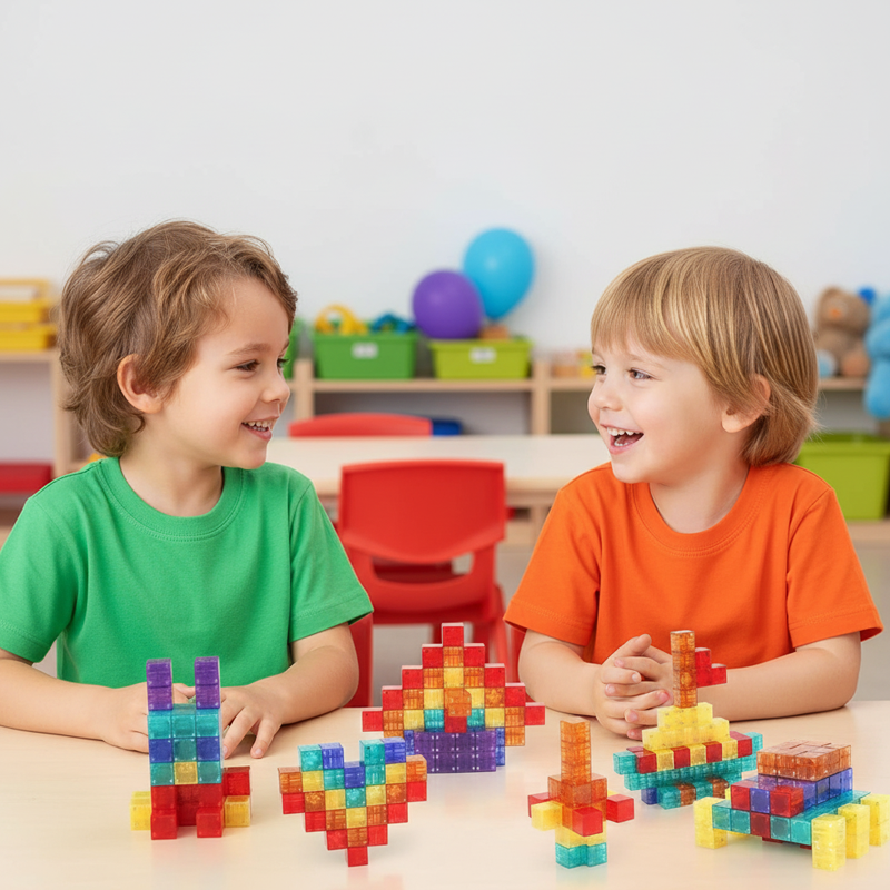 Magnetisches Bauklötzchen-Set für Kinder