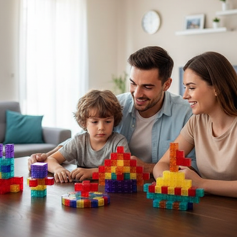 Magnetisches Bauklötzchen-Set für Kinder