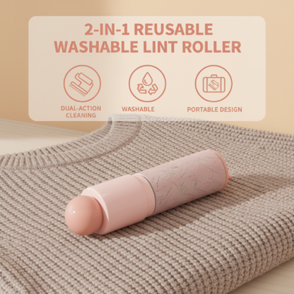 🔥Weihnachtsrabatt 50 %🎄2-in-1 wiederverwendbarer waschbarer Fusselroller