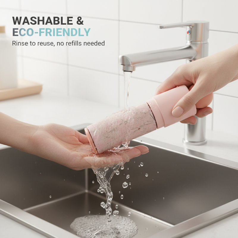 🔥Weihnachtsrabatt 50 %🎄2-in-1 wiederverwendbarer waschbarer Fusselroller