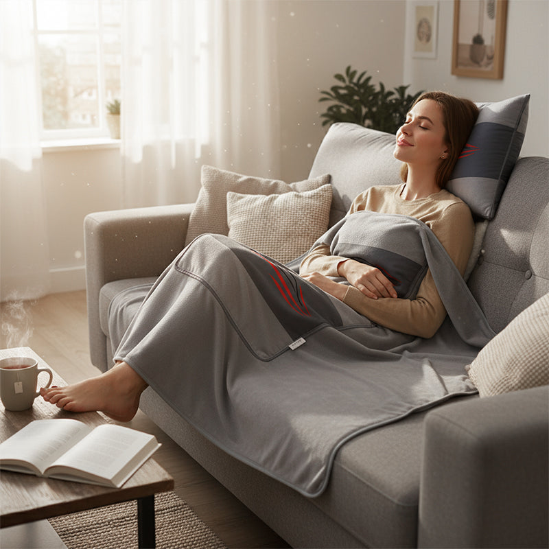 🎅Weihnachts-Sonderangebot: 50 % Rabatt🎁2-in-1 multifunktionales kuscheliges Kissen und Steppdecke