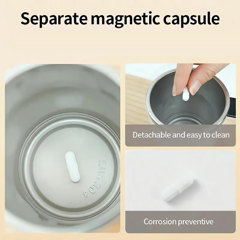 🔥50% Rabatt☕Intelligente Magnetrühr & Kühlbecher – Perfekte Getränke-Konsistenz & Temperatur jederzeit!