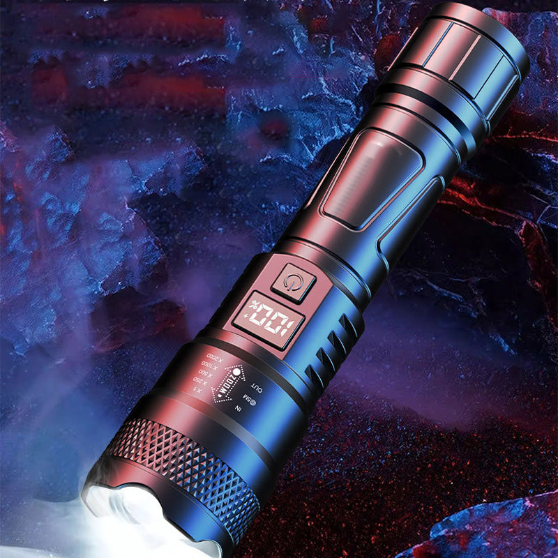 🎅Weihnachts-Sonderangebot: 50 % Rabatt🎁LED Strong Light Einziehbare Taschenlampe