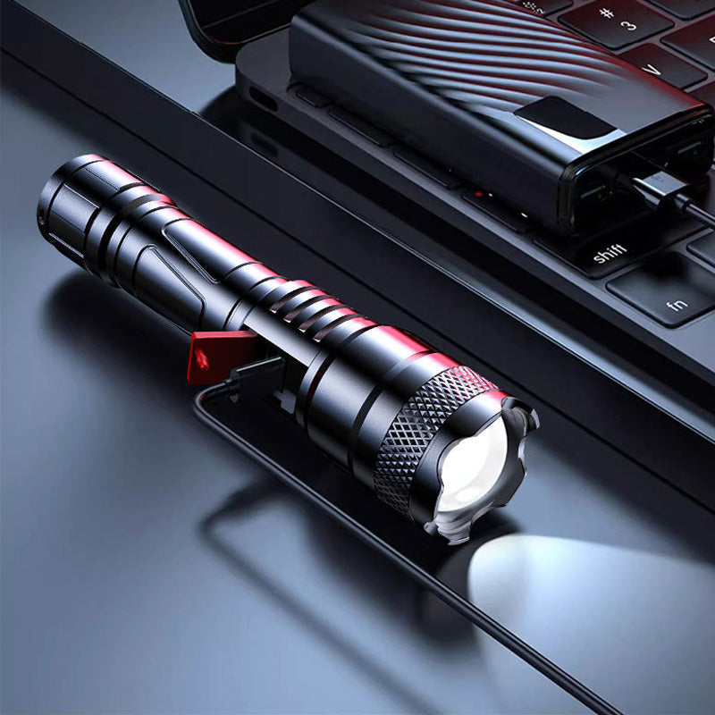🎅Weihnachts-Sonderangebot: 50 % Rabatt🎁LED Strong Light Einziehbare Taschenlampe