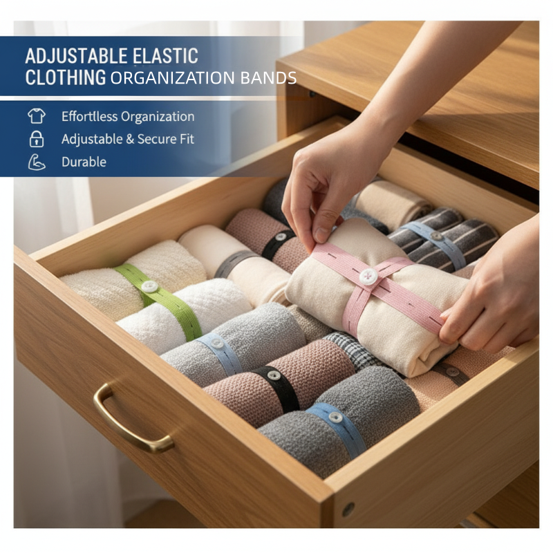✨Verstellbare elastische Bänder zur Organisation von Kleidung