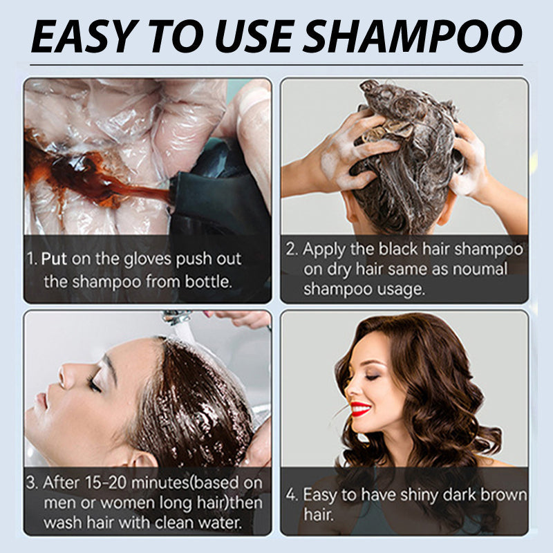 🍎 JETZT 50 % RABATT!✨ Sofortige Haarfärbeshampoo mit Kräuterextrakten für Männer & Frauen