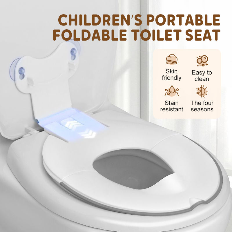 📢📢50 % RABATT! 🧒🚽 Klappbarer Toilettensitz für Kinder – Passend für 99 % aller Toiletten, rutschfest, hygienisch und extrem leicht zu transportieren (281 g) ⚡