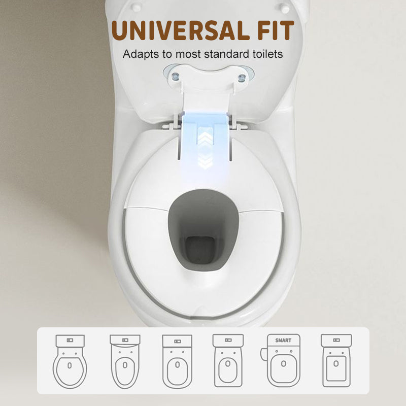 📢📢50 % RABATT! 🧒🚽 Klappbarer Toilettensitz für Kinder – Passend für 99 % aller Toiletten, rutschfest, hygienisch und extrem leicht zu transportieren (281 g) ⚡