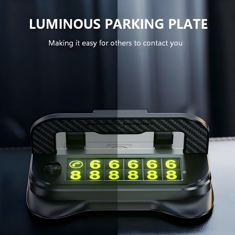 📌🔧 DashMount Pro - Die integrierte Lösung: Handyhalterung mit einstellbarer Parknummer für Ihr Dashboard