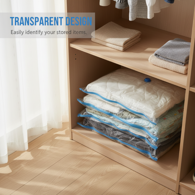 Extra dicke transparente Vakuum-Kompressionsbeutel