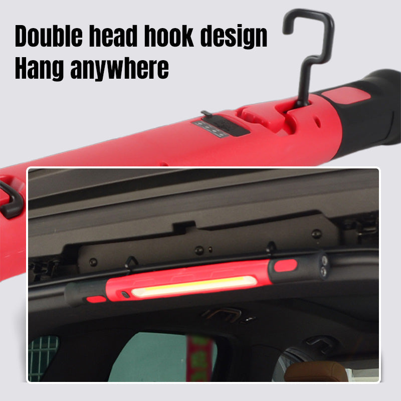 🎁50 % Rabatt auf den Hot Sale🌟Arbeitsleuchte/Taschenlampe 3000LM, wiederaufladbare Motorhaubenbeleuchtung 5200mAh mit Magnetfuß und Aufhängehaken