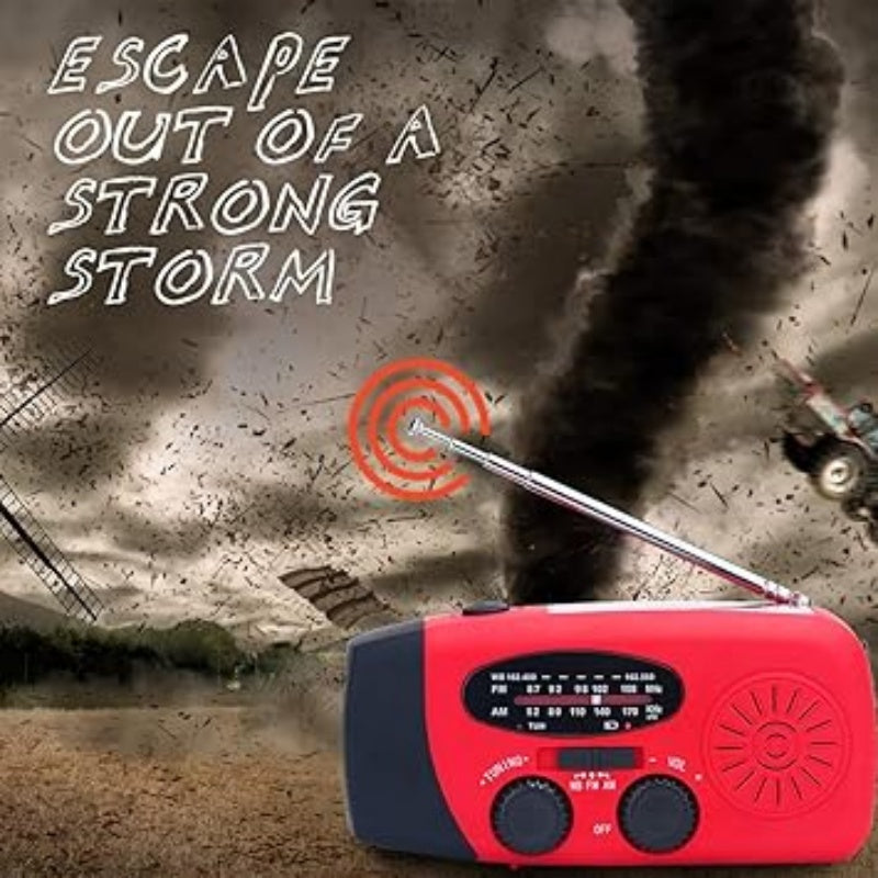 📻⚡【55% Rabatt】Solar-Kurbel Notfallradio – Mit Powerbank, Wetteralarm, USB & 7 Tage Akku. Wasserdicht & robust für Outdoor/Krise. 🌞🔋 Jetzt unschlagbares Angebot sichern!